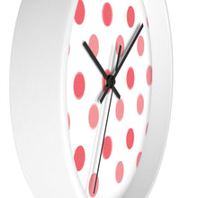 Load image into Gallery viewer, Polka Dot Vibe Wall Clock - Red
